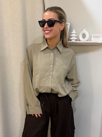 Balloon blouse | Taupe