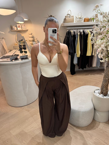 Folded pantalon | Wide-leg