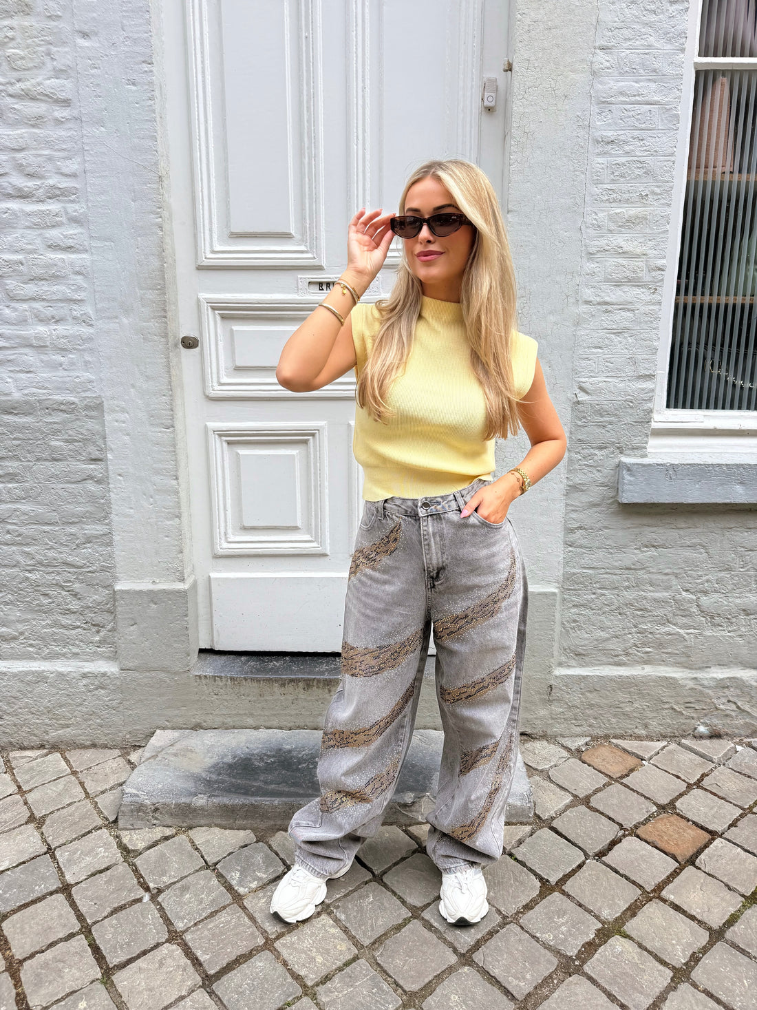 Leo jeans | Sparkle grey