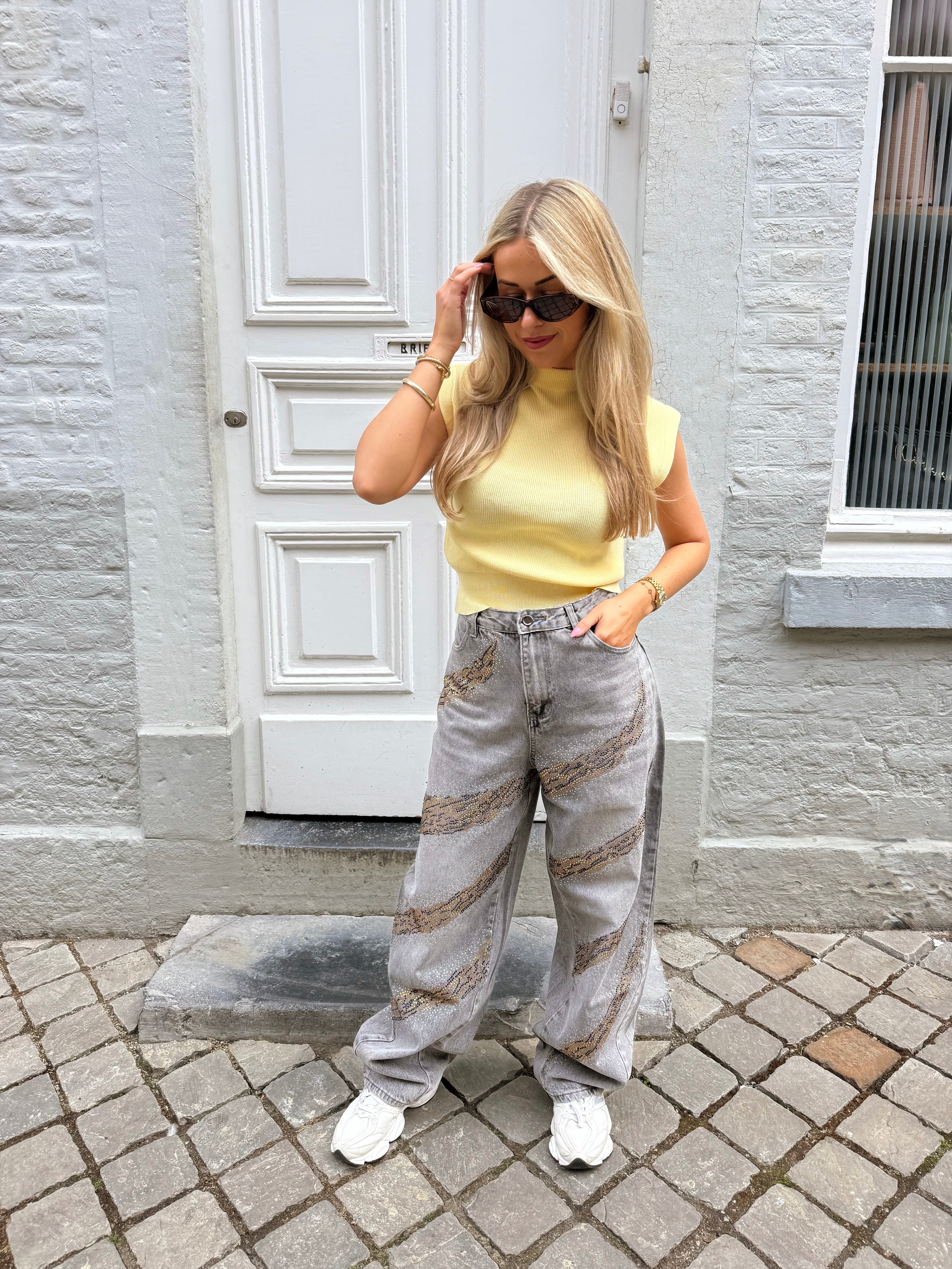 Leo jeans | Sparkle grey