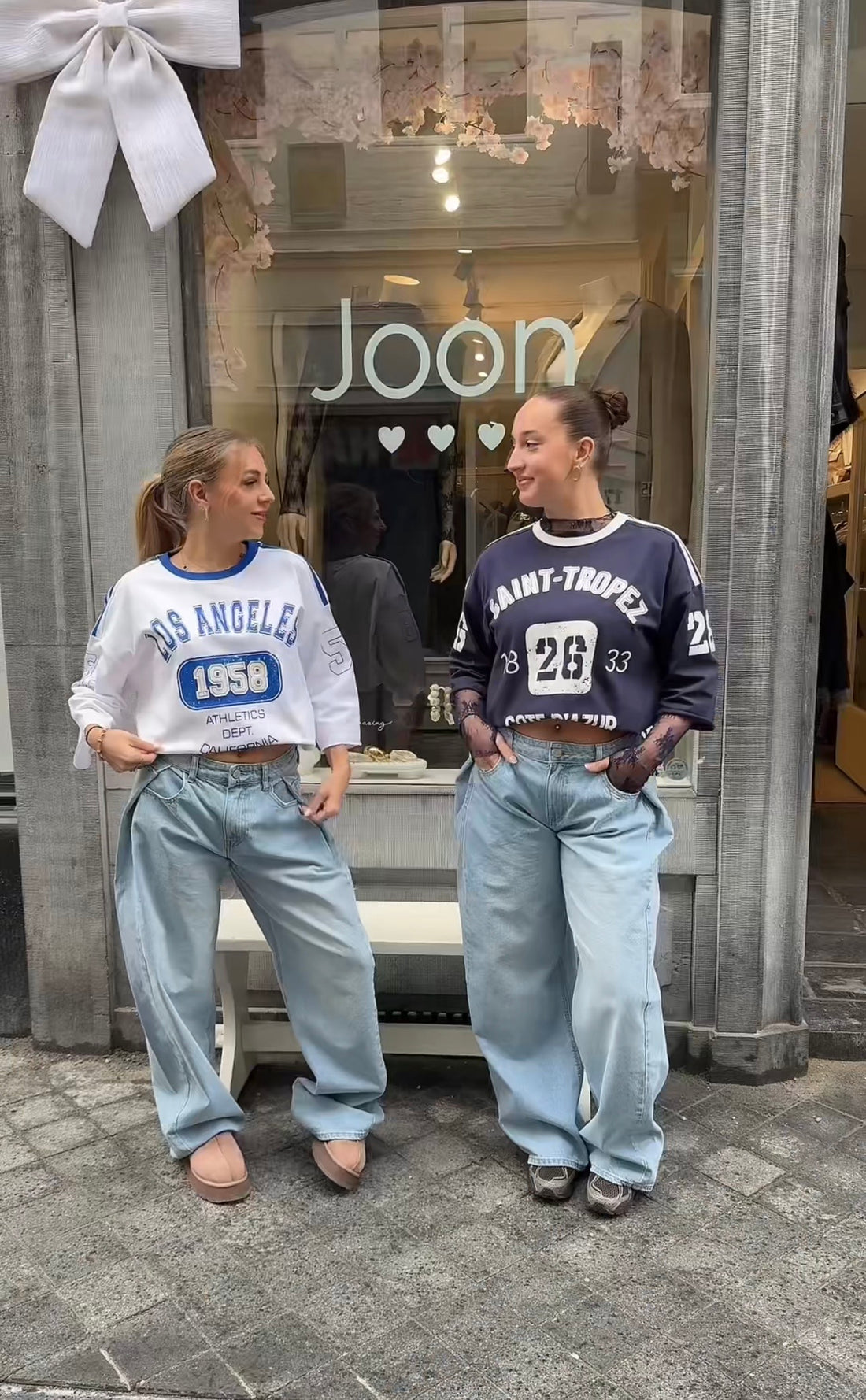 Folded jeans