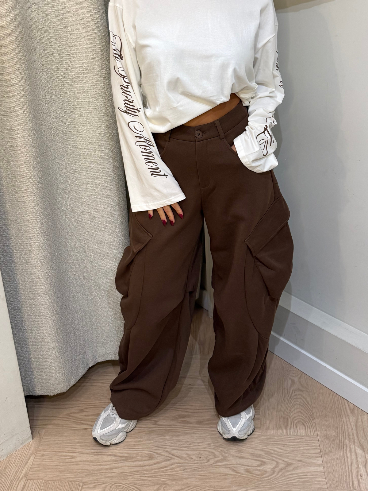Oversized jogger | Brown