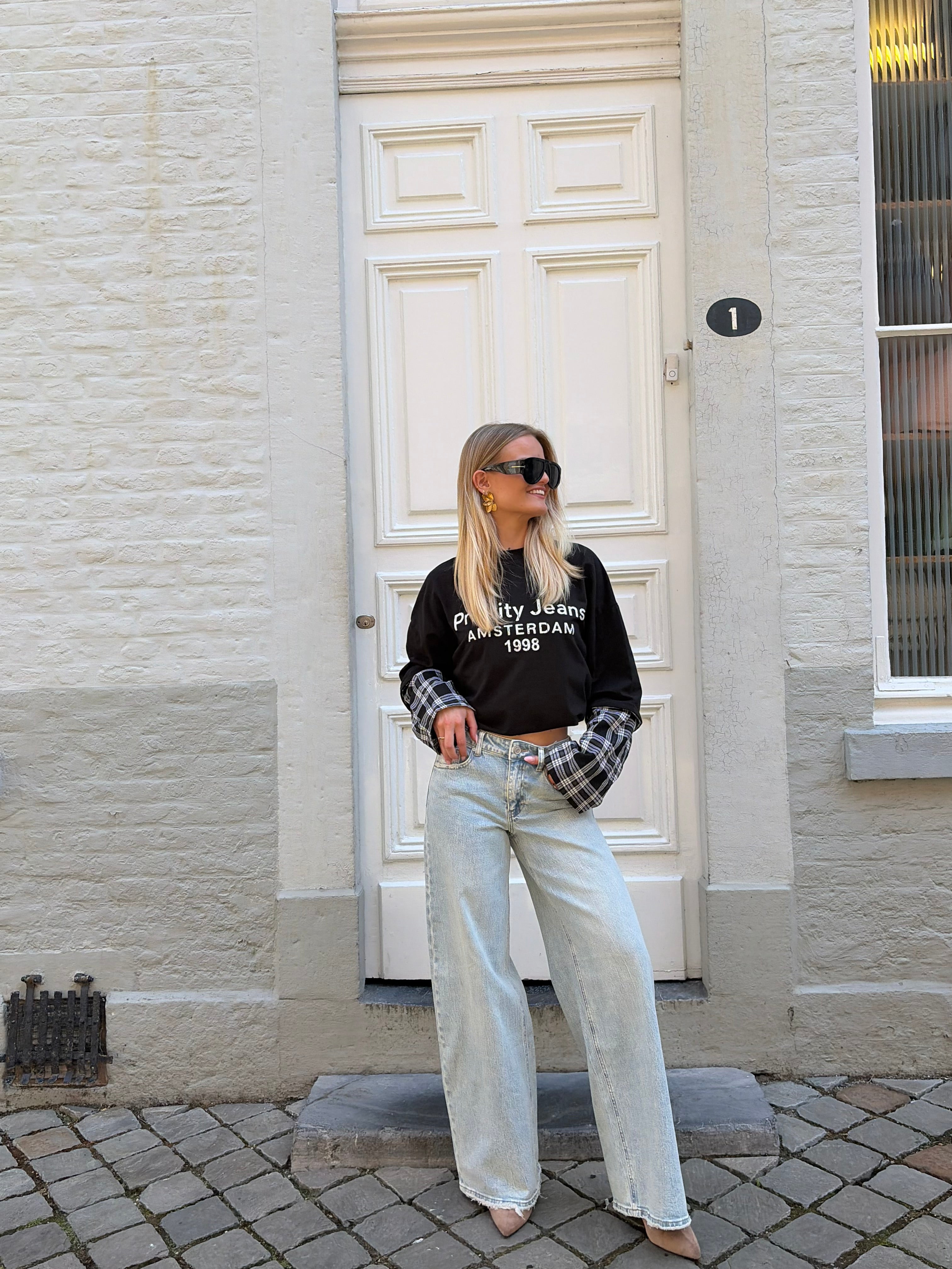 Blouse tee | Black