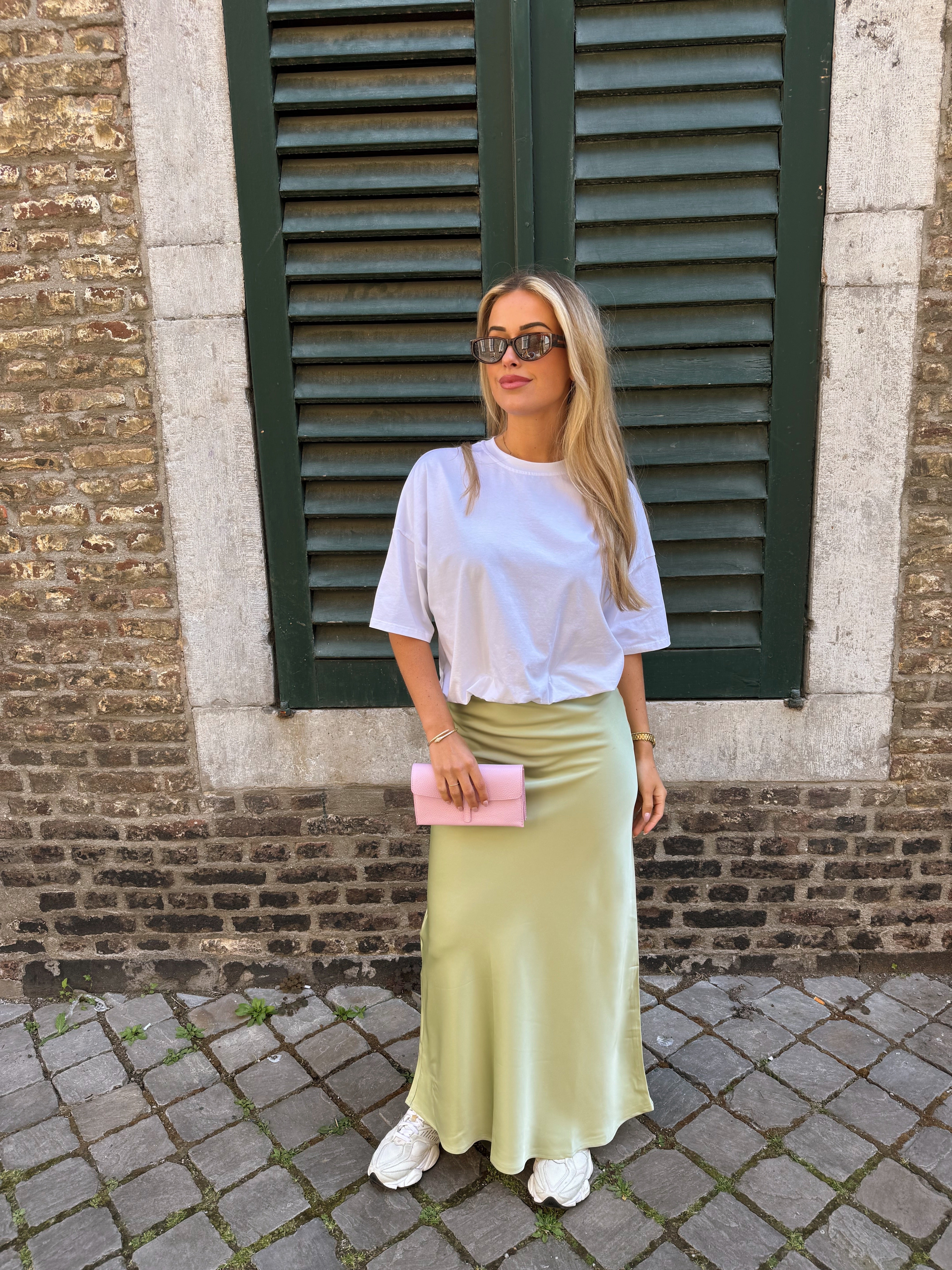 Satin skirt