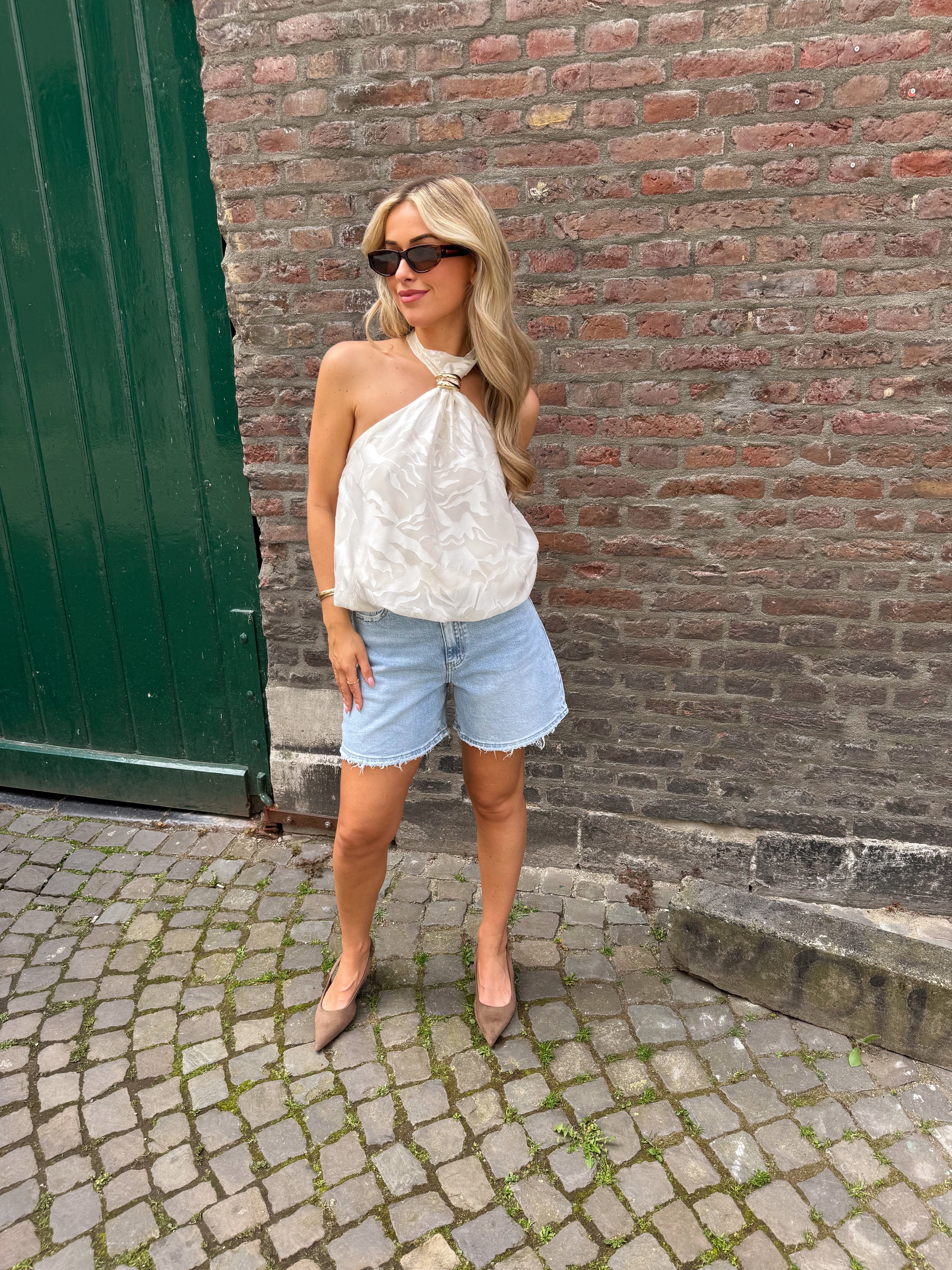 Perfect waist short | Denim blue
