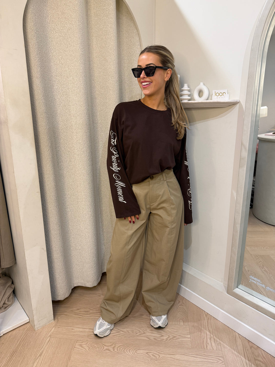 Balloon pants | Camel