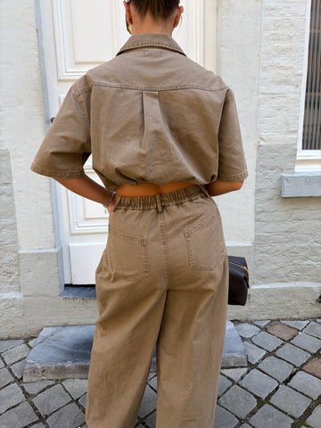 Jumpsuit | Denim taupe