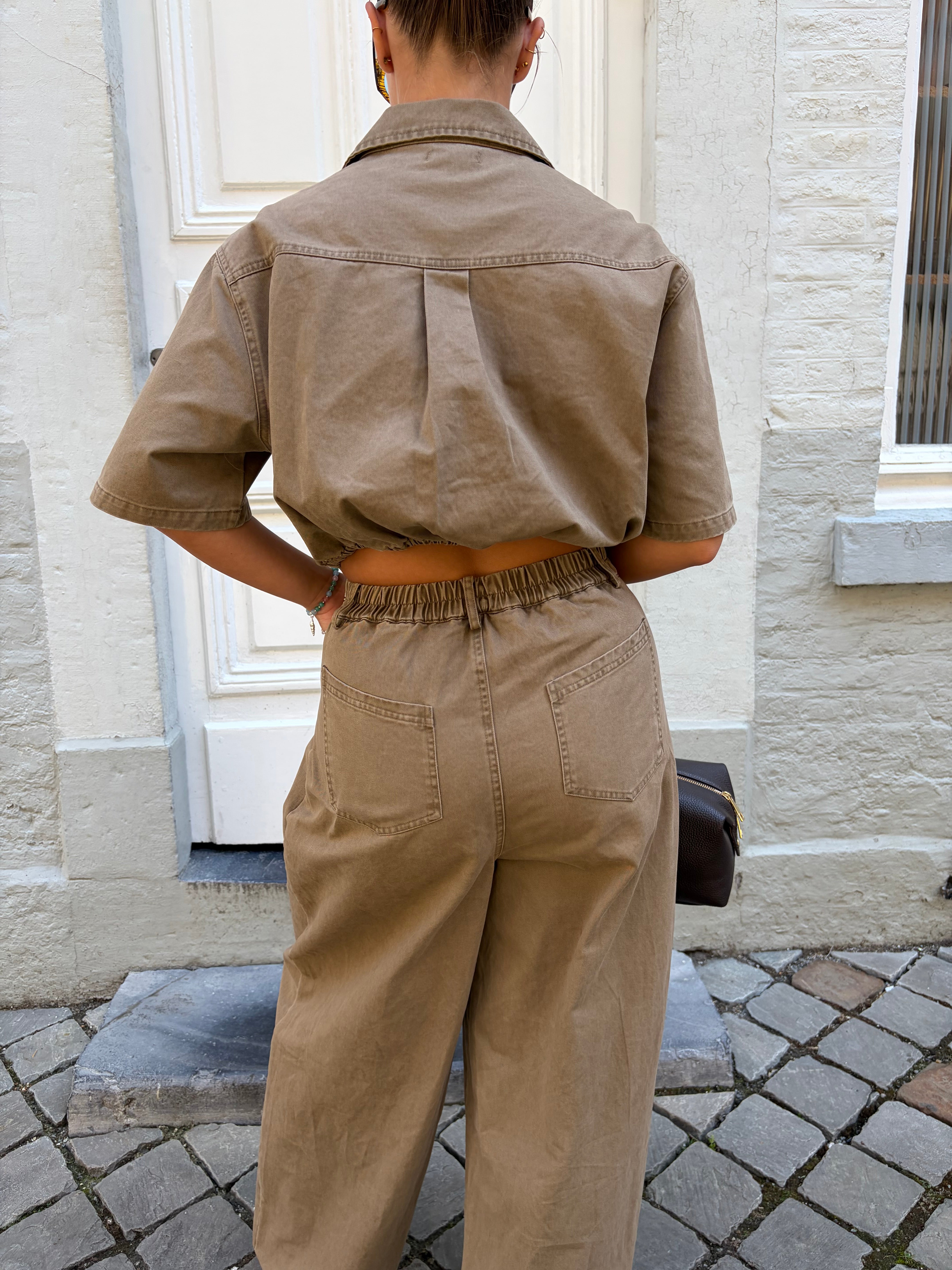 Jumpsuit | Denim taupe
