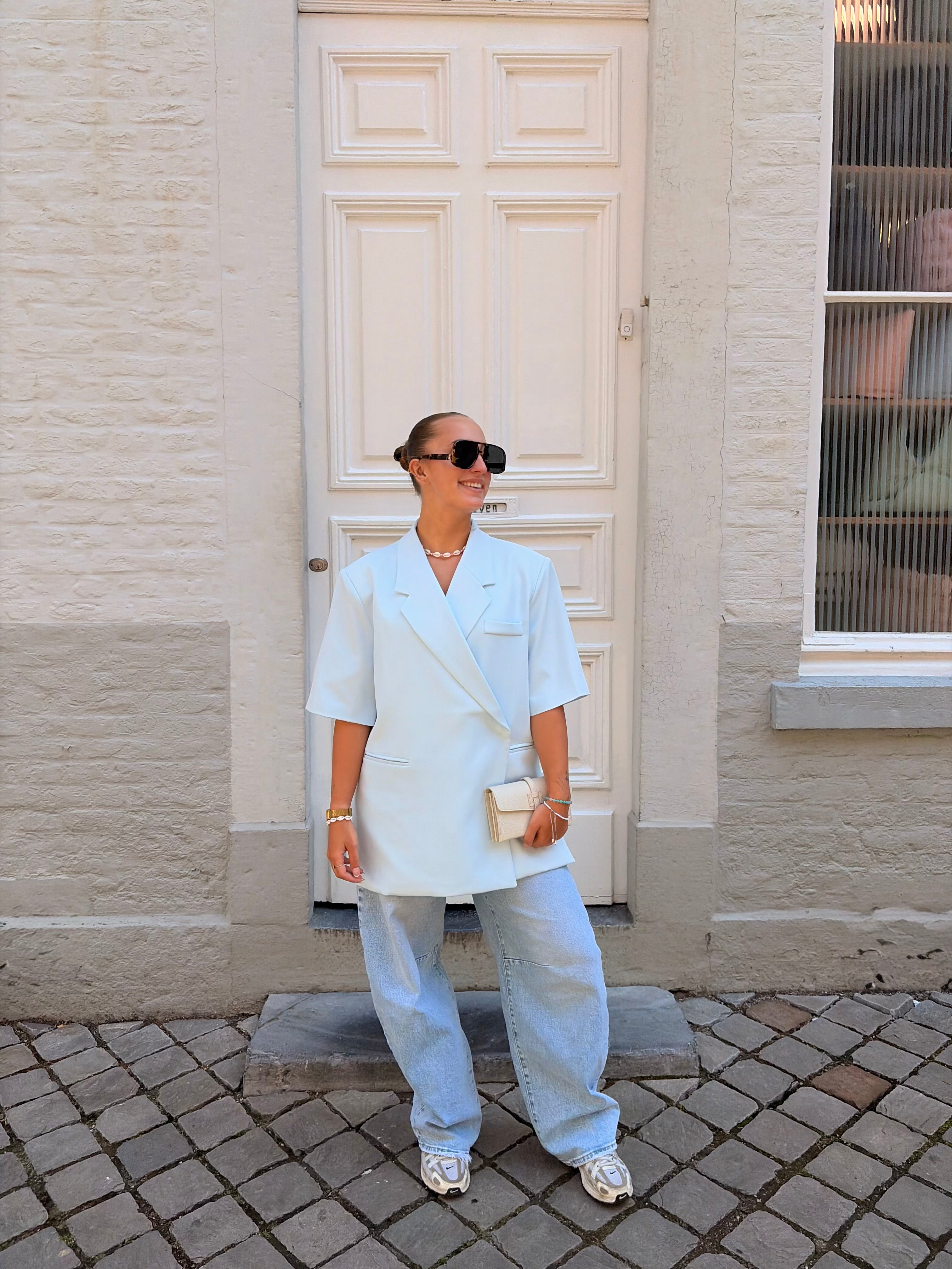 Overlay blazer | Babyblue