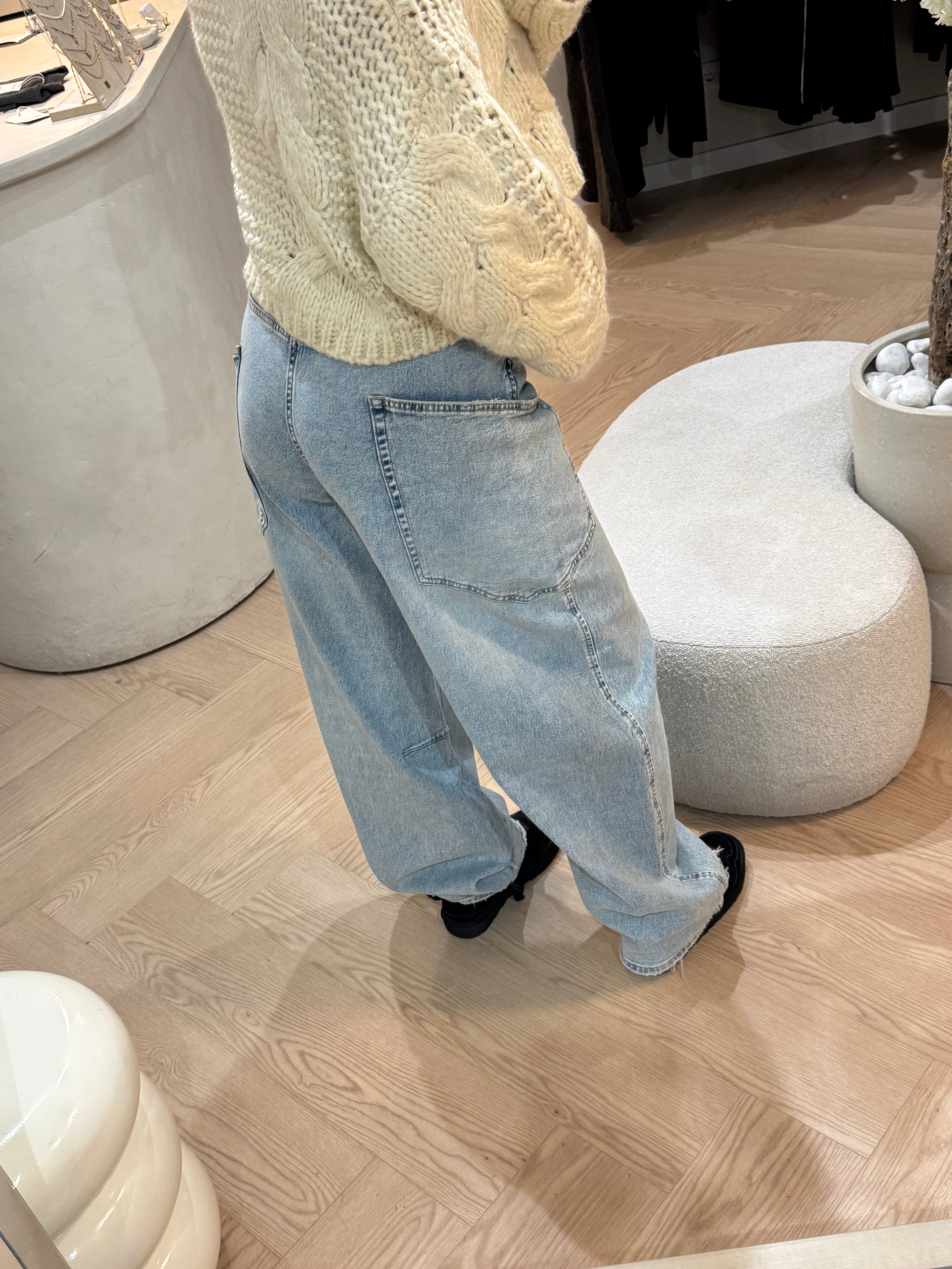 Cargo balloon Jeans | Light blue