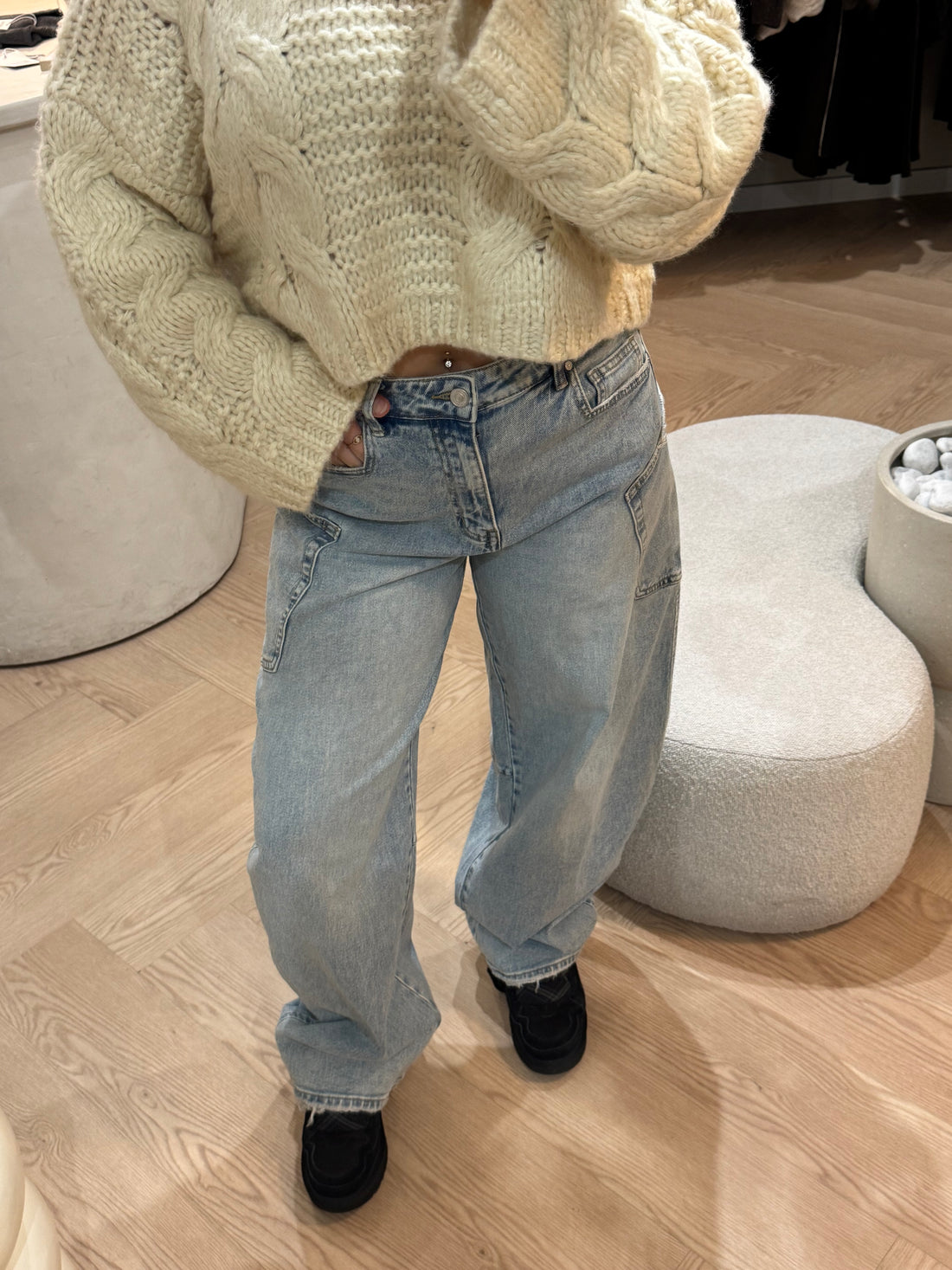 Cargo balloon Jeans | Light blue