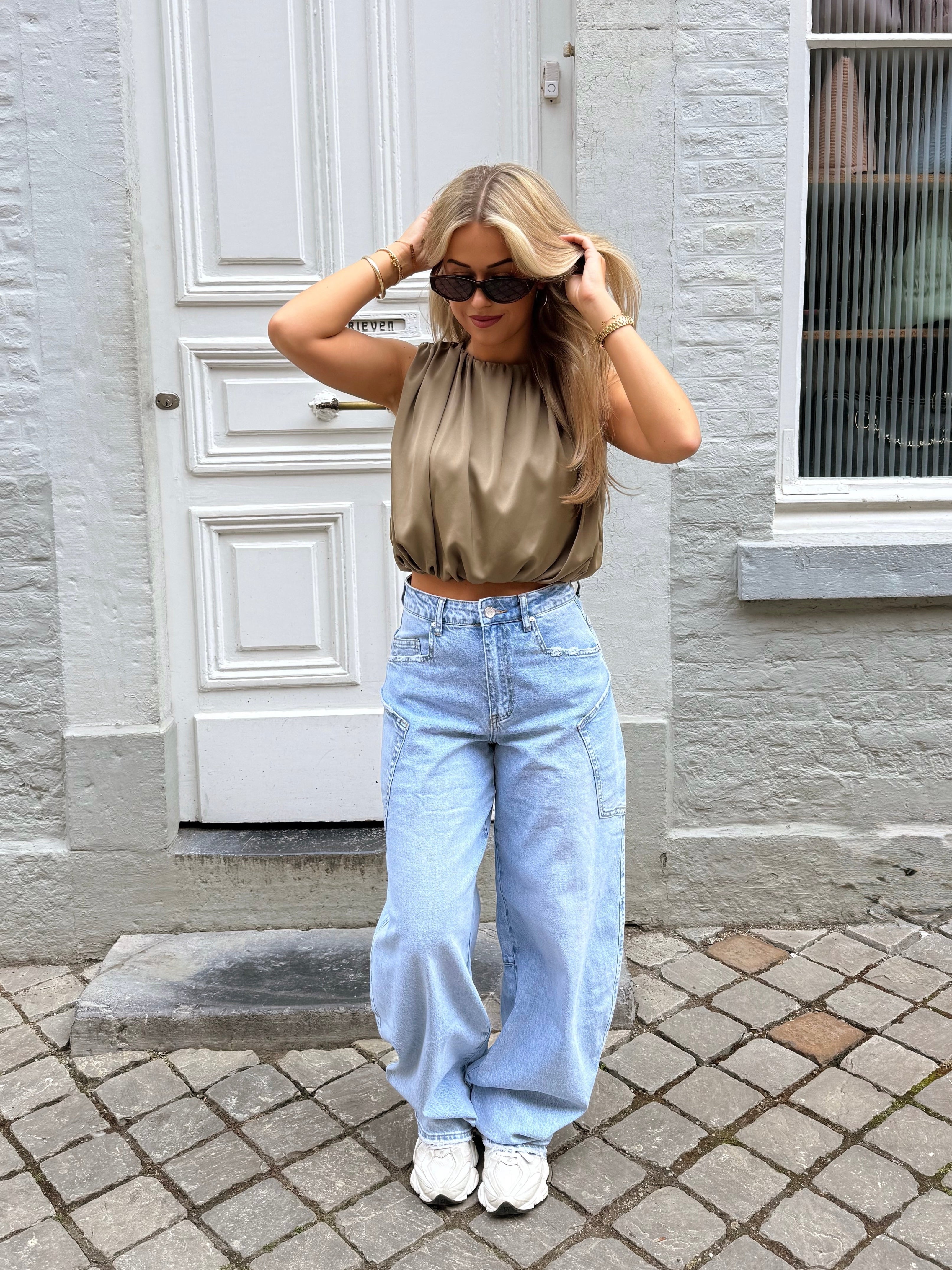 Baggy balloon jeans | Pocket model