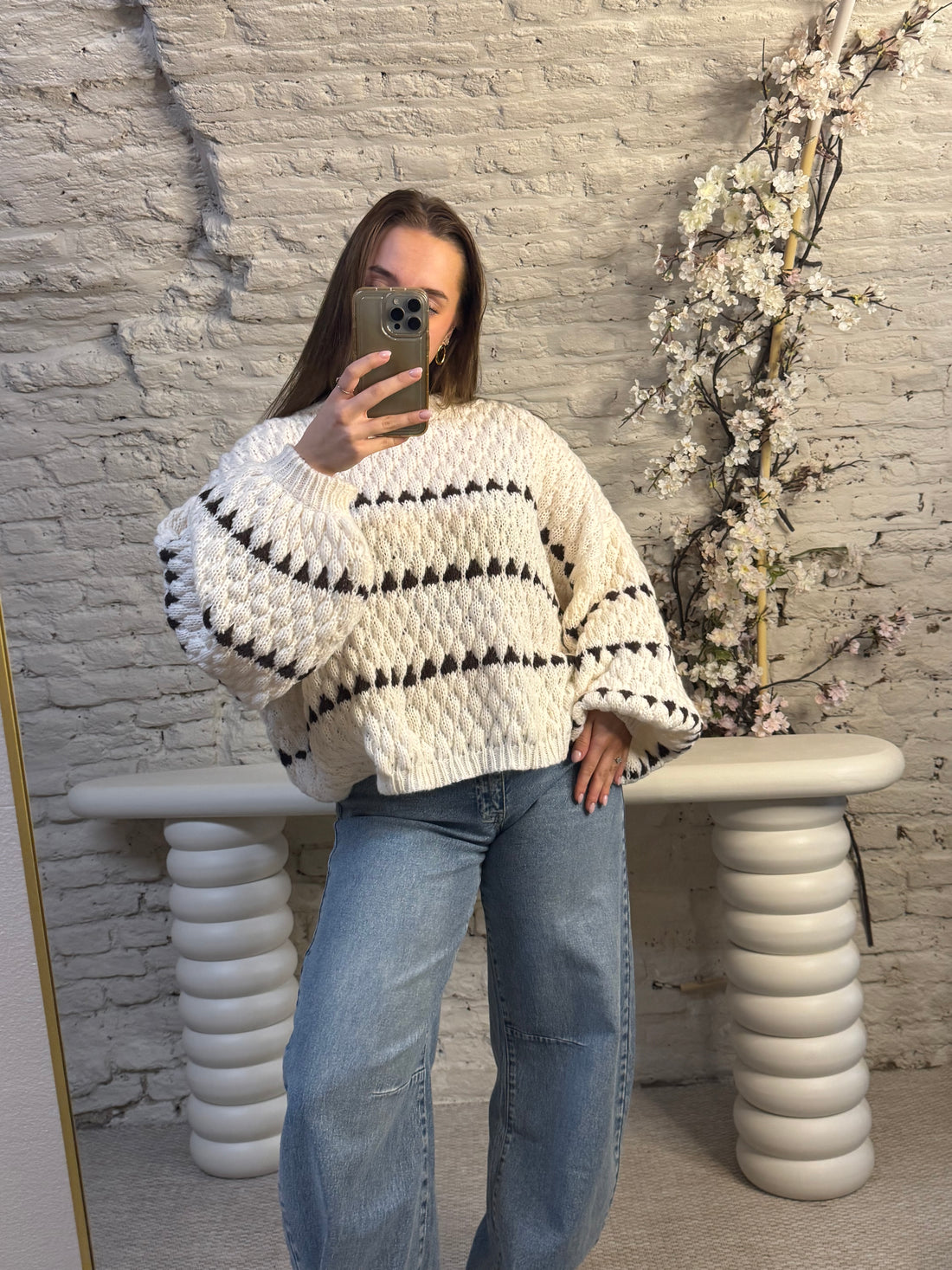 Knitted sweater | Beige