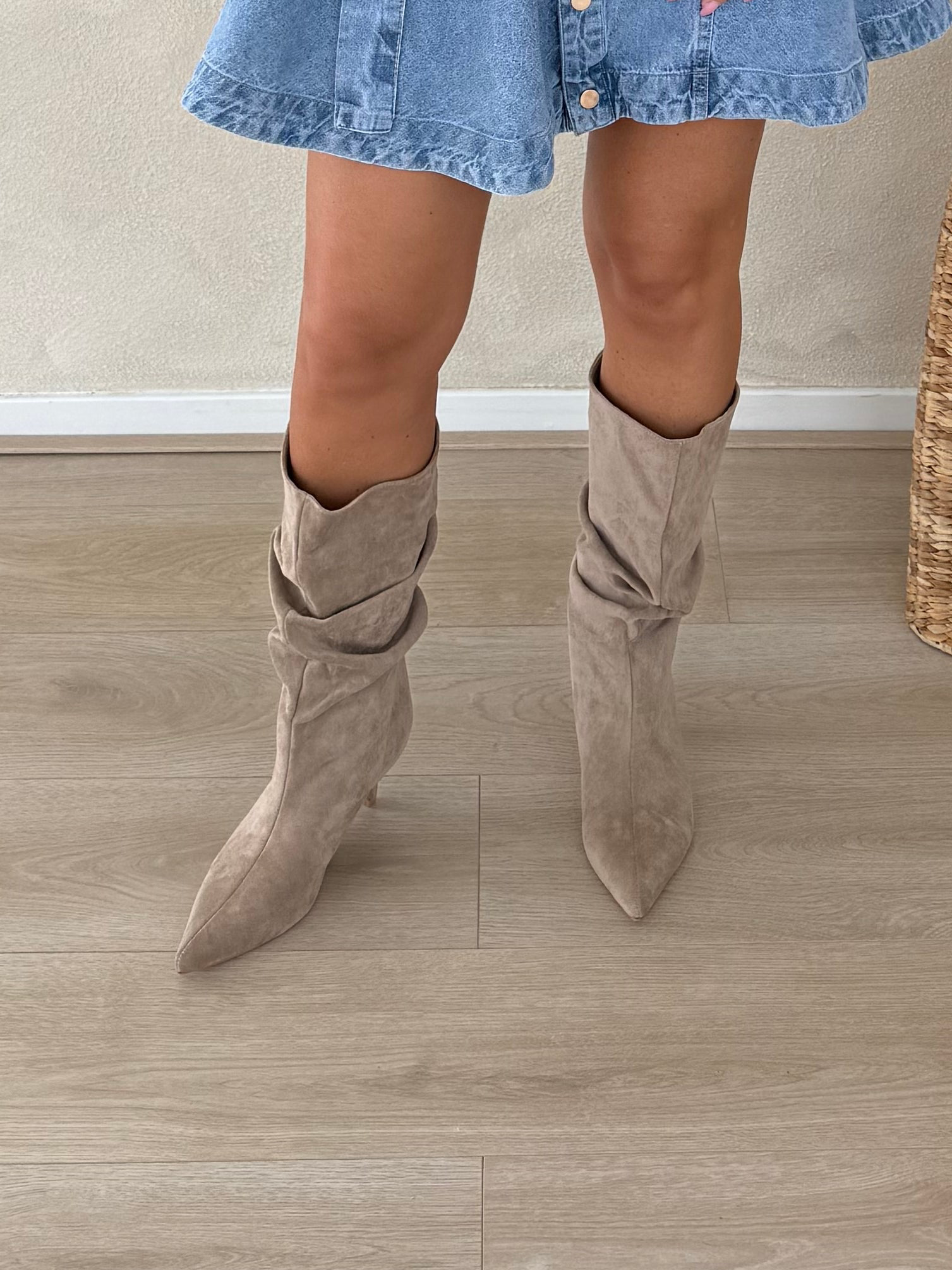 Suède laars | Beige