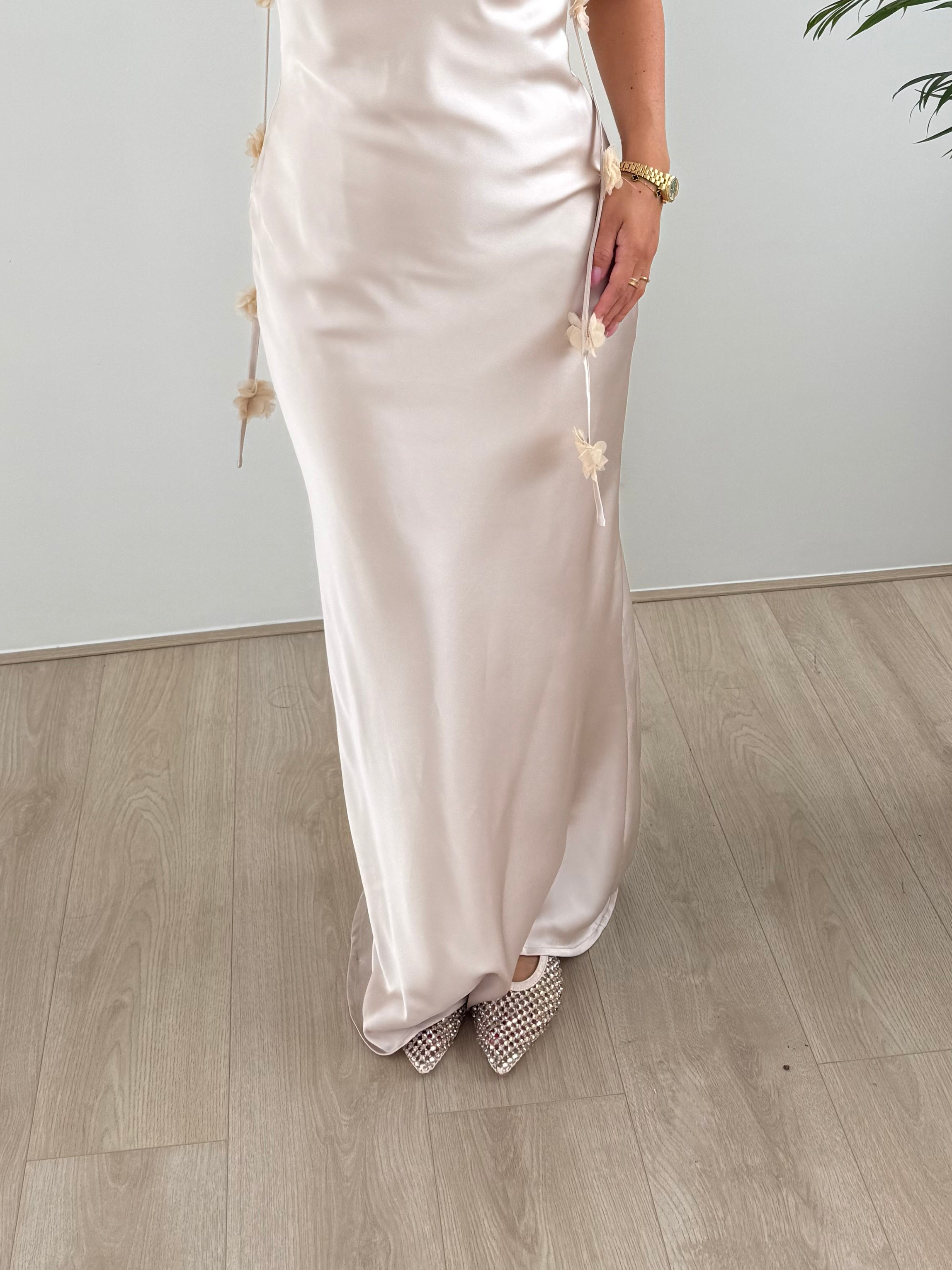 Sparkle slingback | Beige glitter