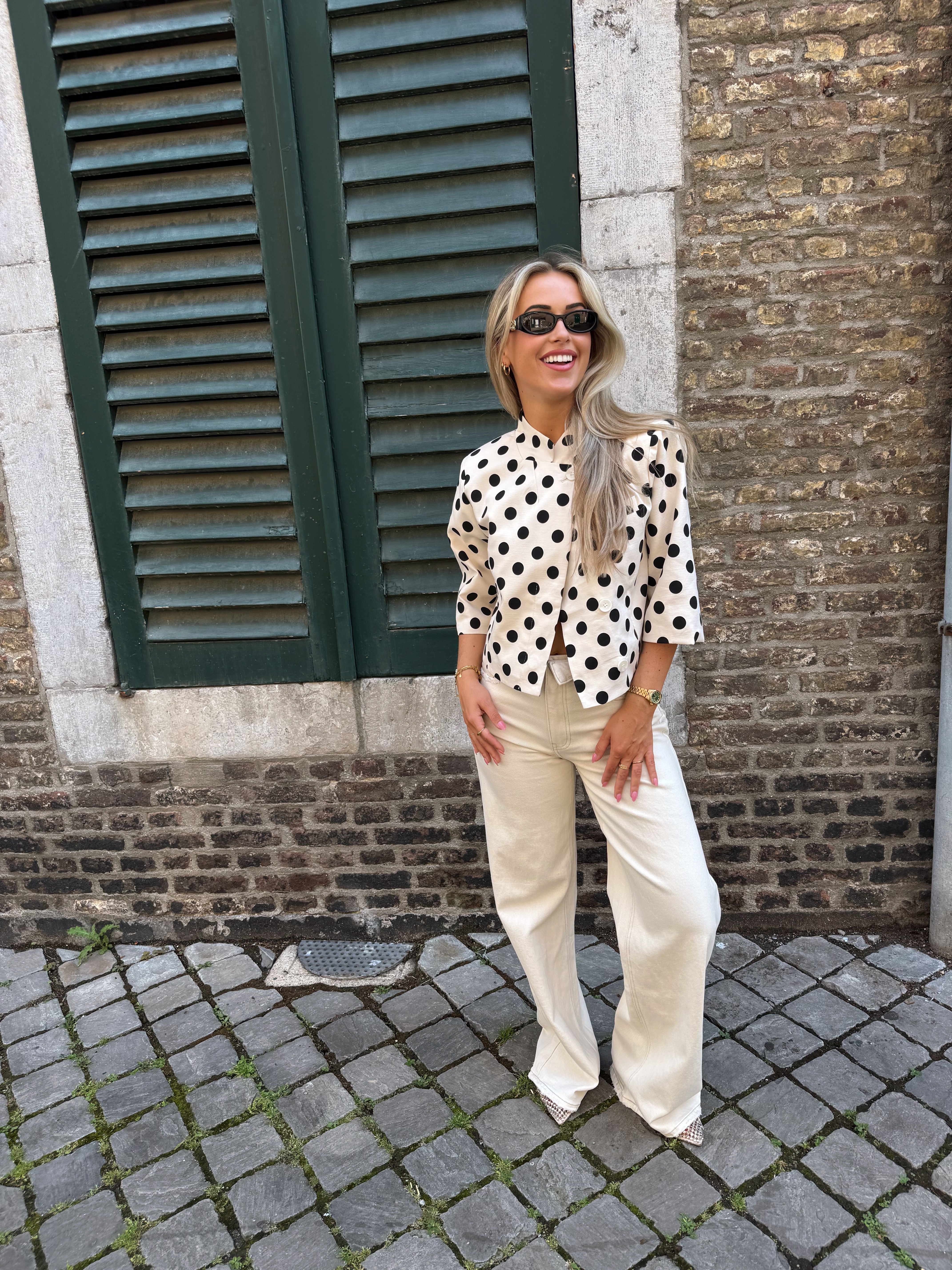Cropped blazer | Dots