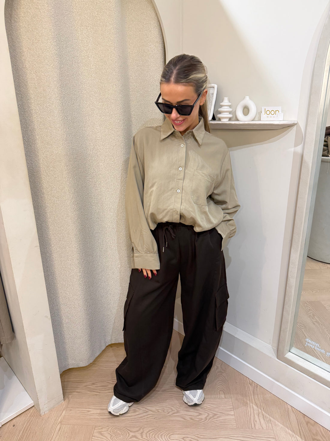 Balloon blouse | Taupe