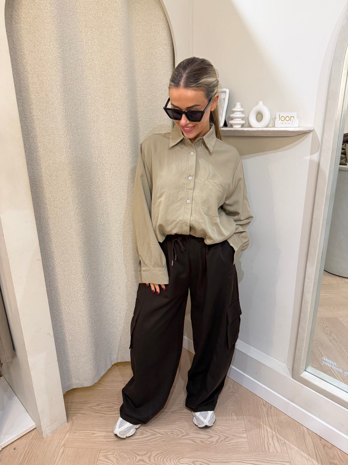 Balloon blouse | Taupe
