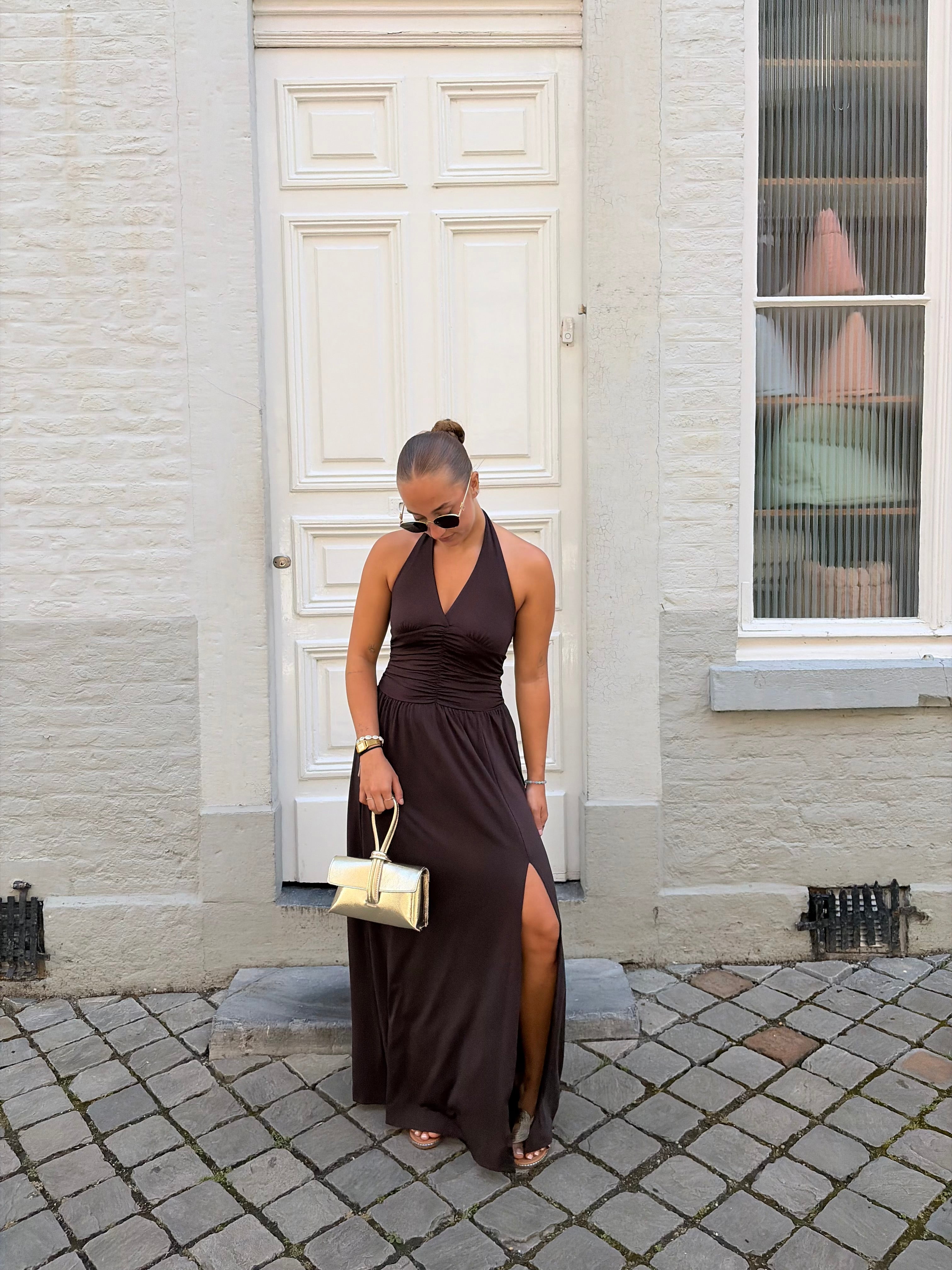 Halterdress | Bruin