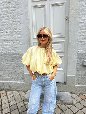 Balloon blouse top