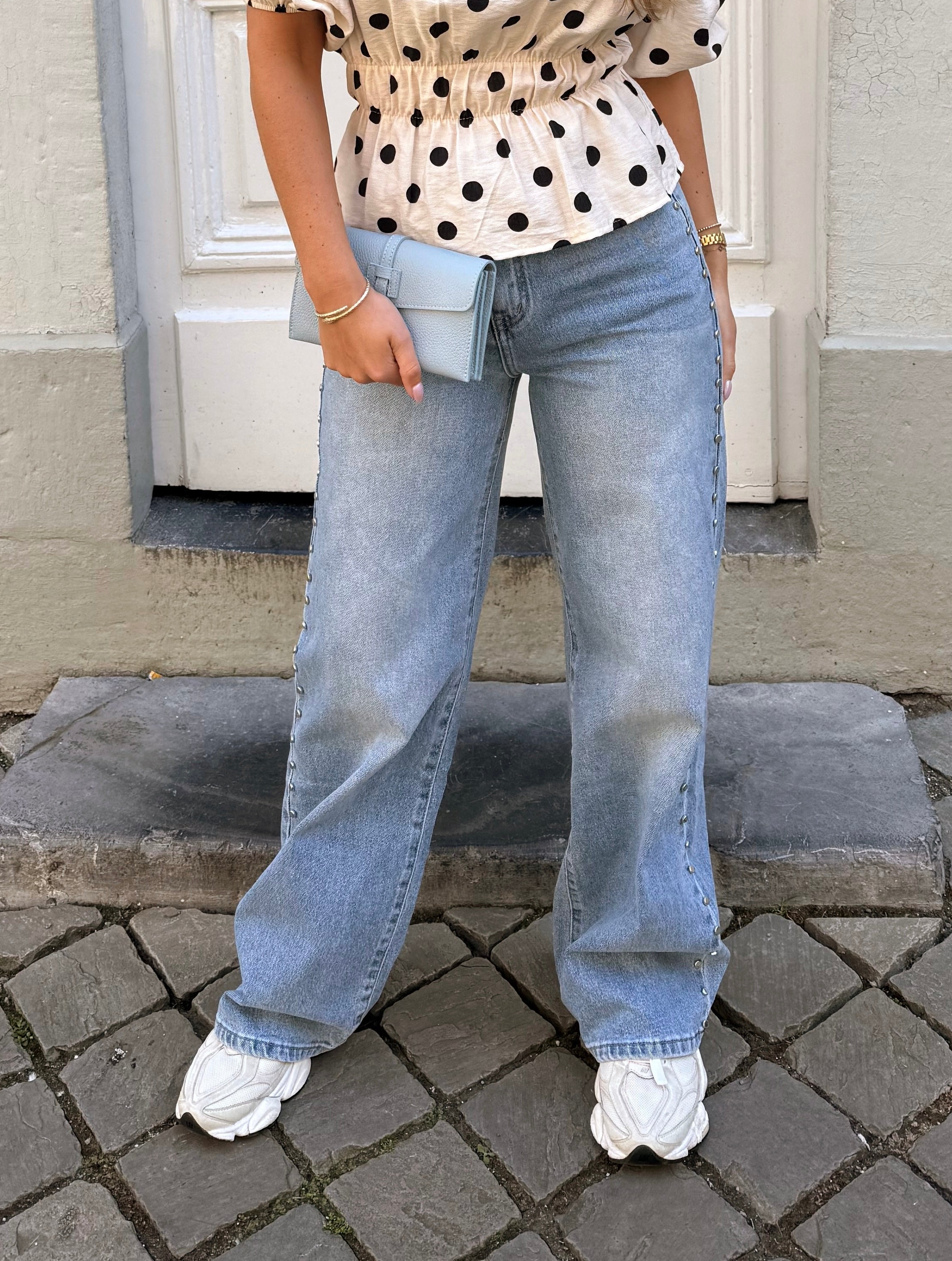 Straight jeans | Studded