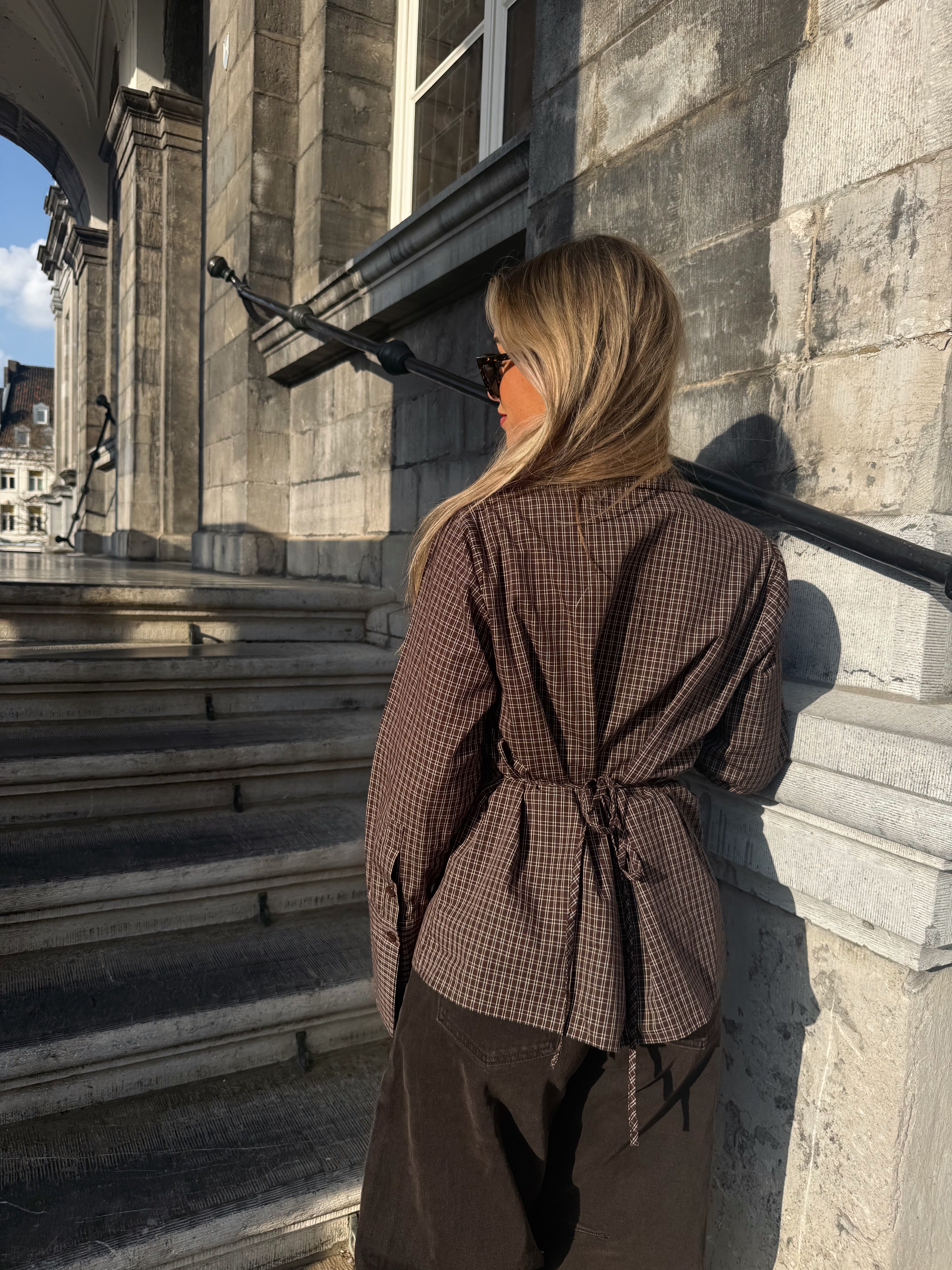 Snatch blouse | Brown