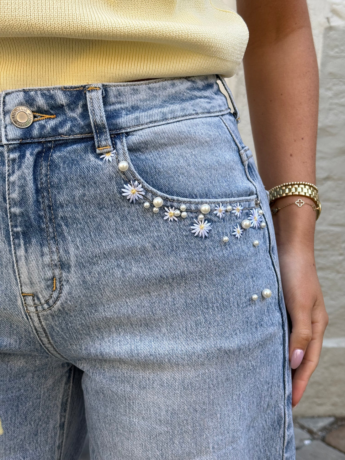 Jeans | Flower & Pearls