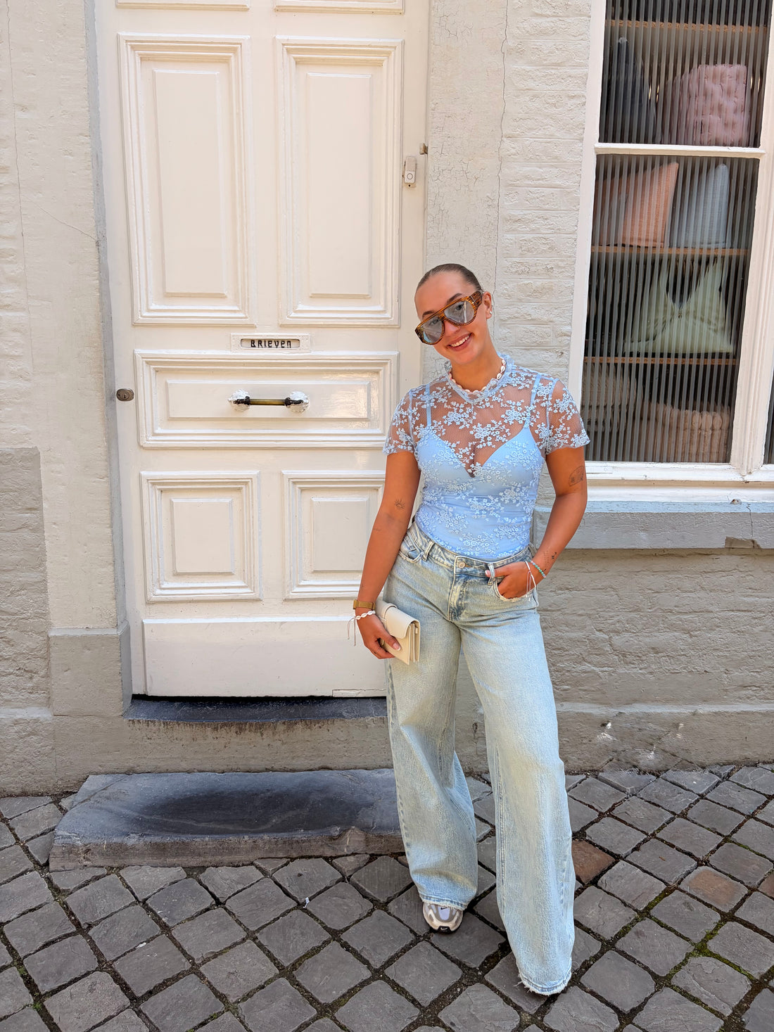 Lace top | Babyblue