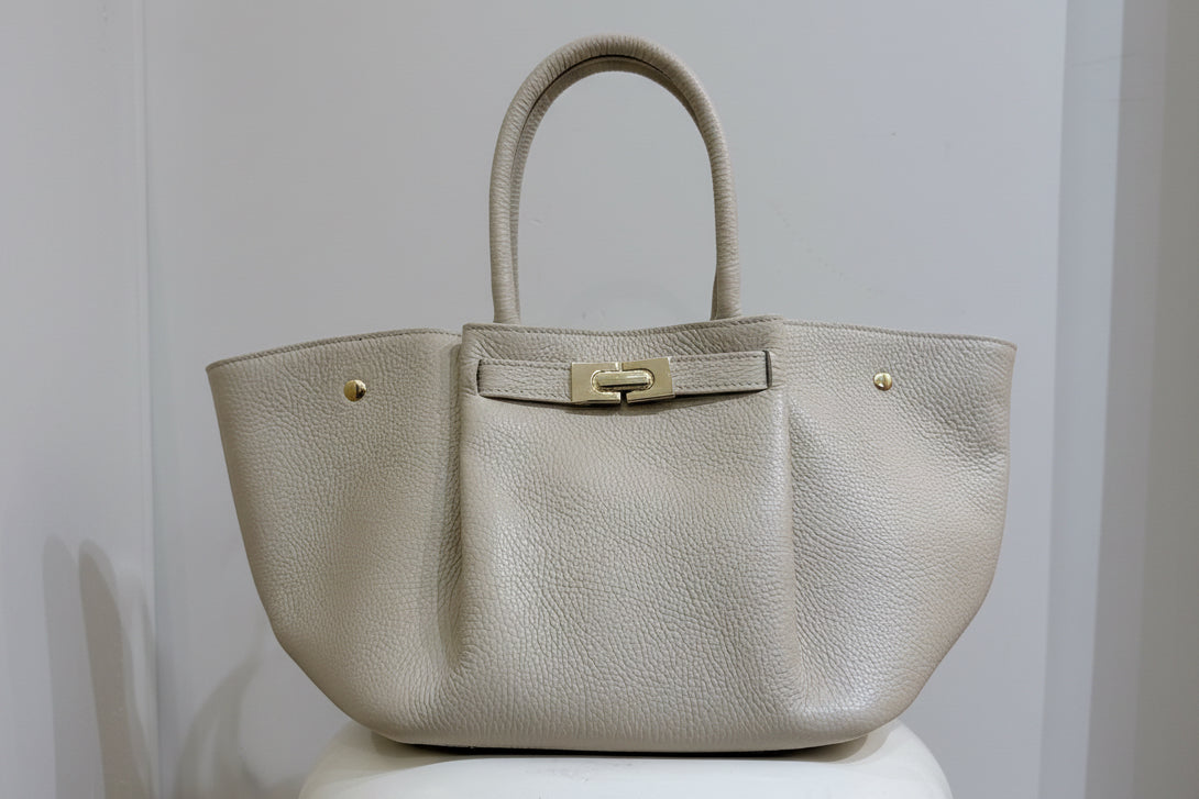 Grote leren shopper bag