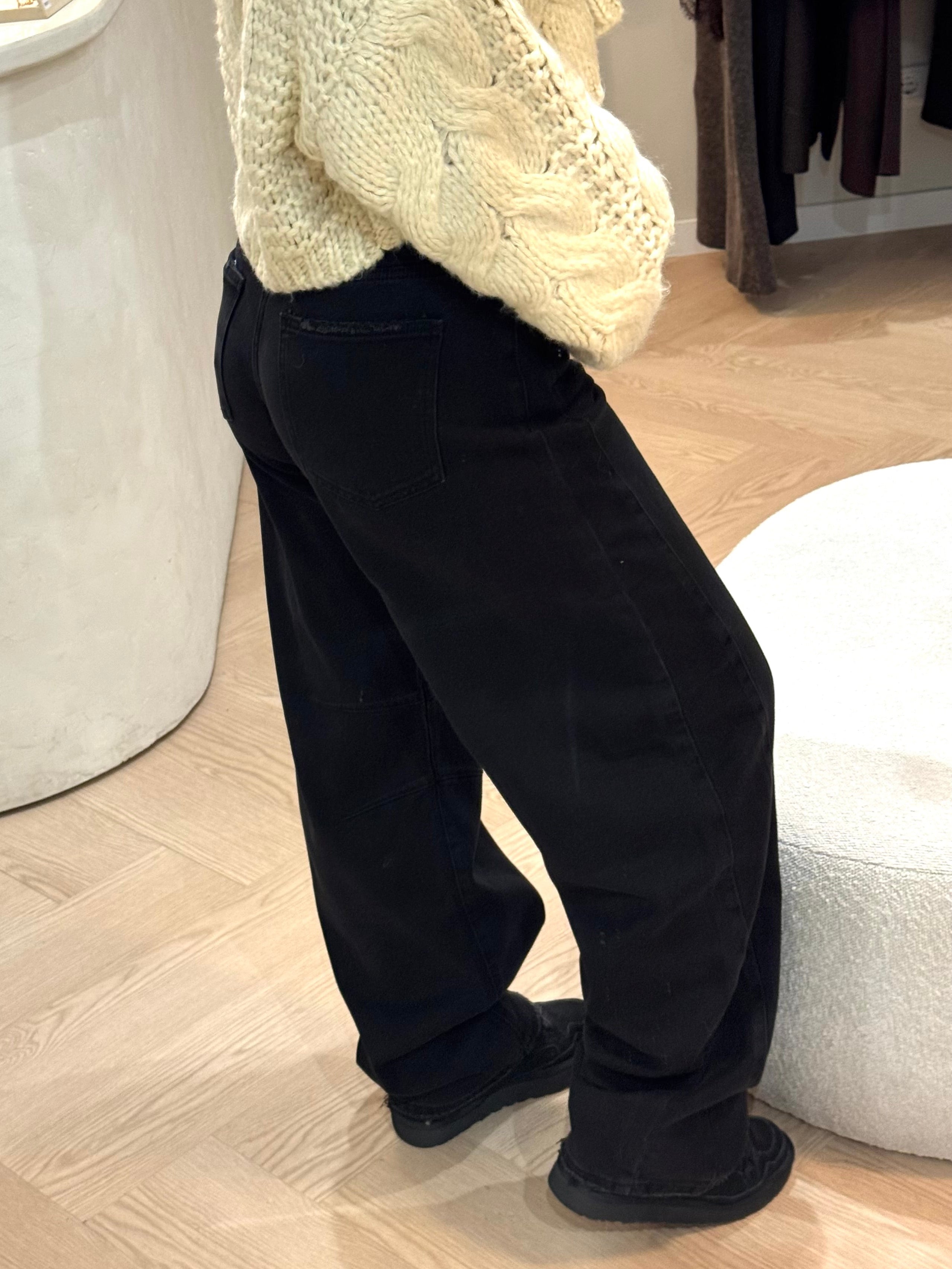 Balloon jeans | Denim black