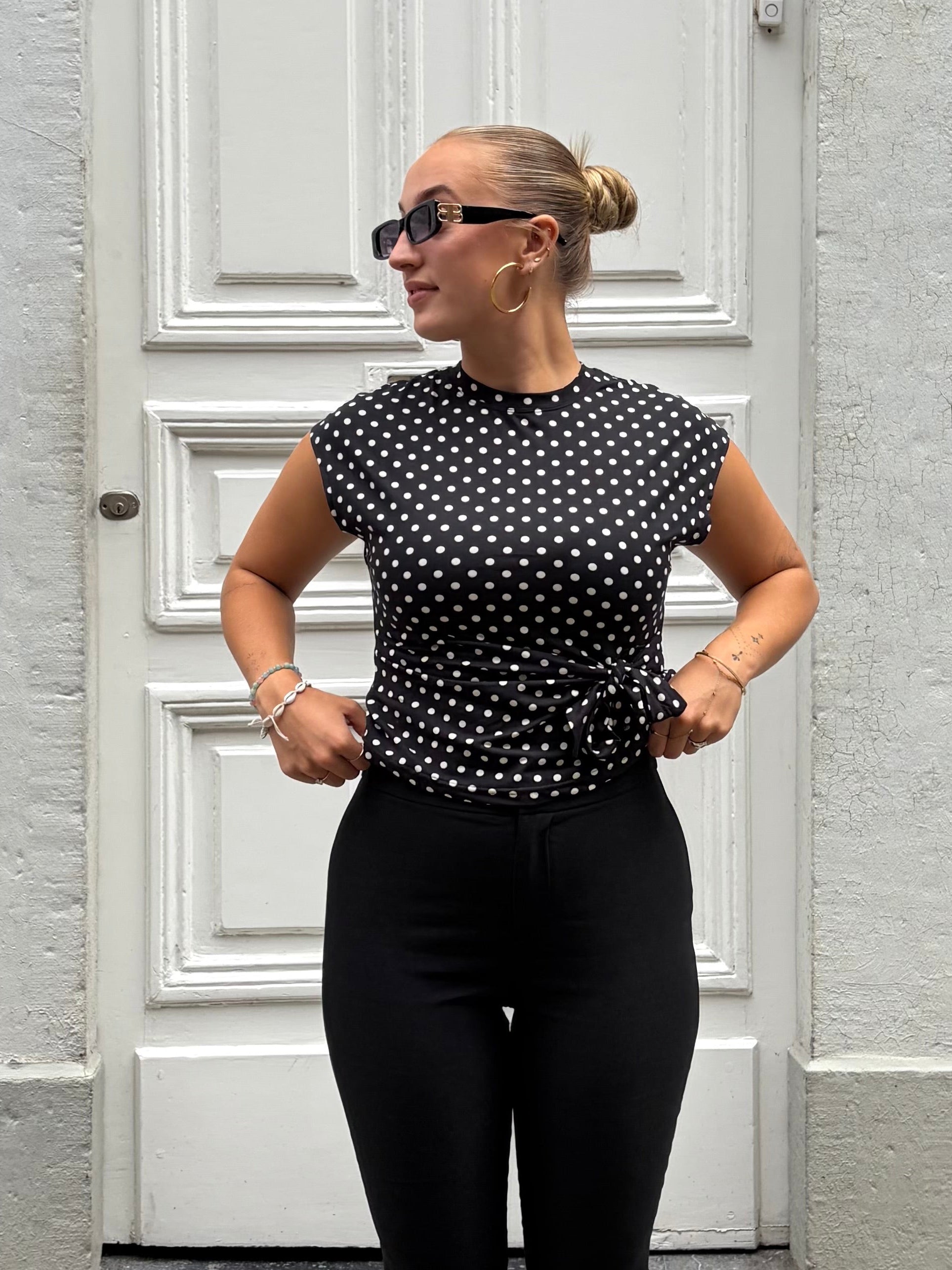 Dots tee | Zwart