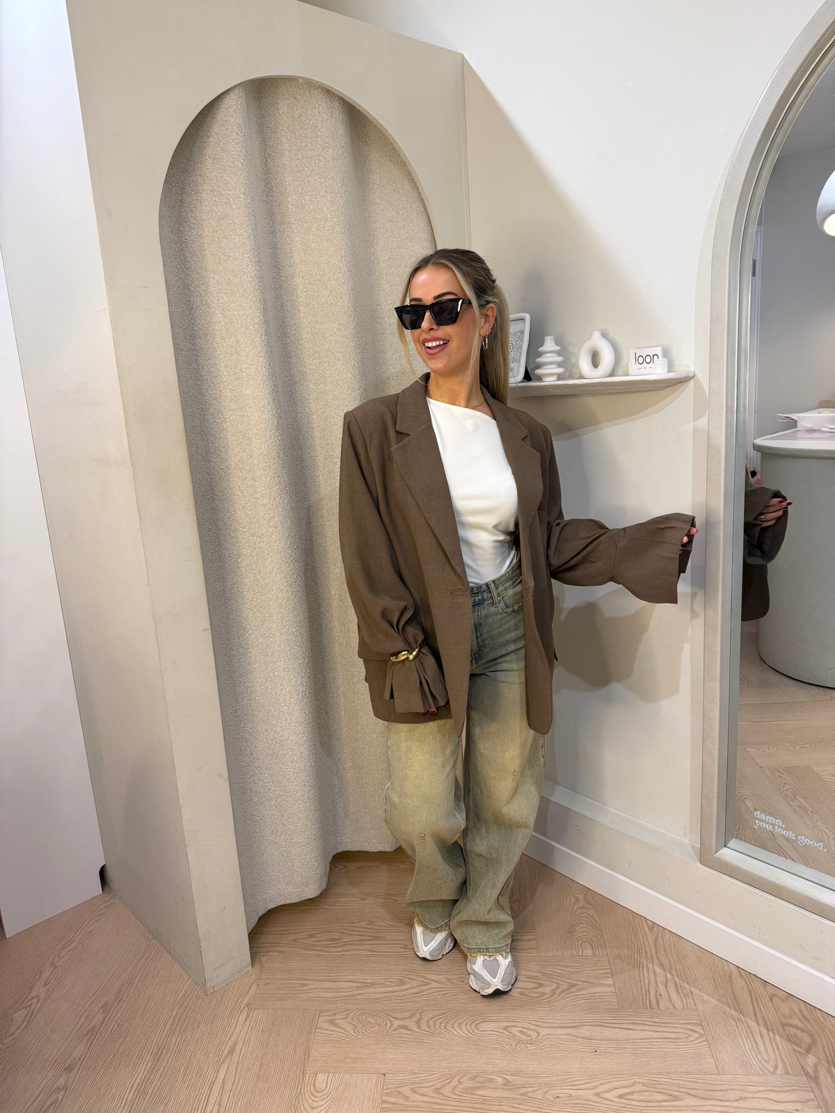 Oversized blazer | Camel