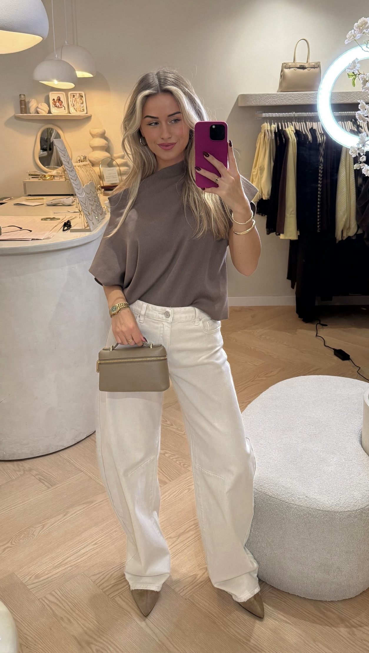Balloon jeans | Creme