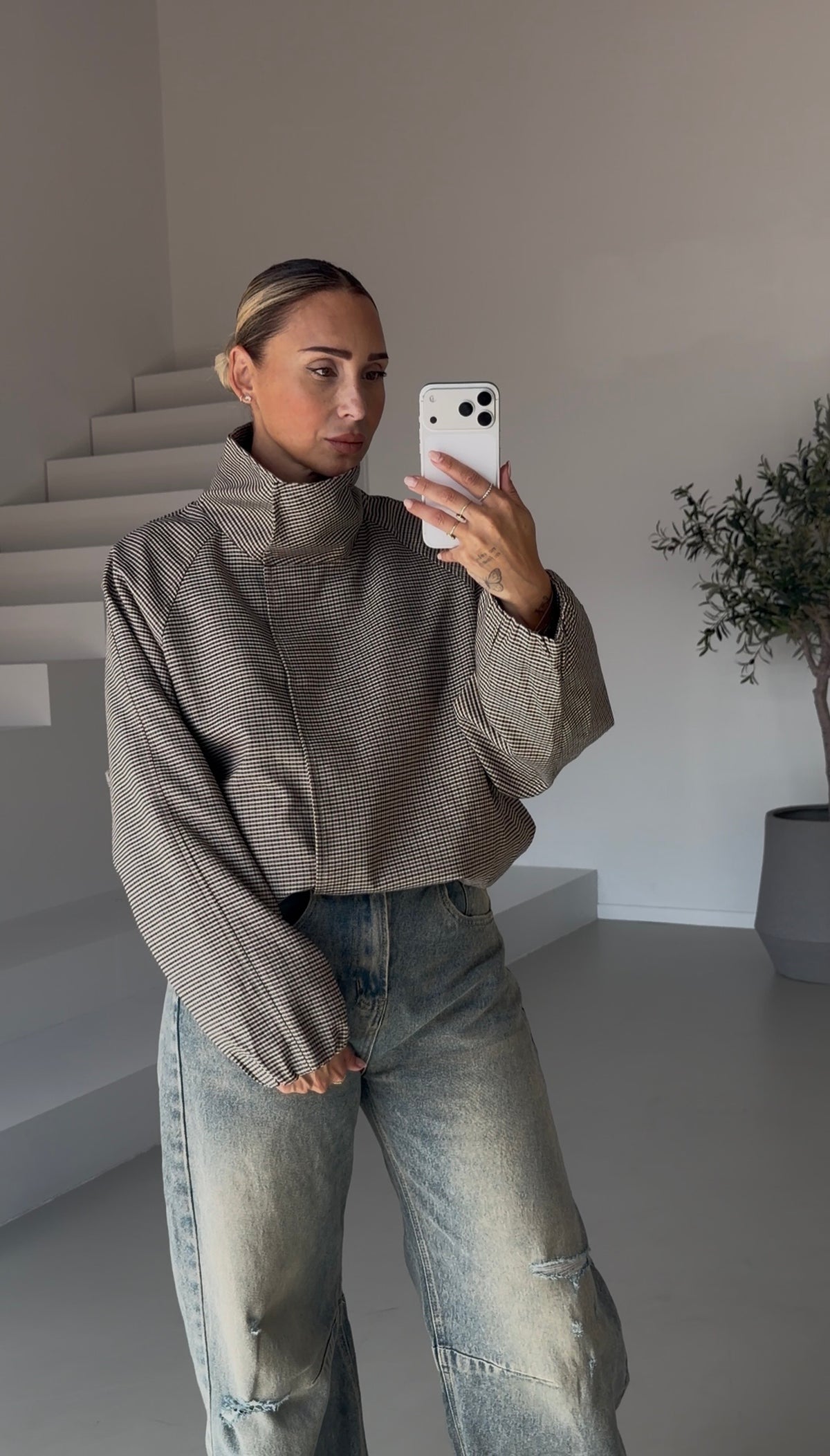 Ruiten jack | Taupe