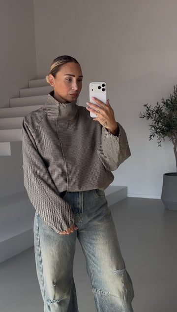 Ruiten jack | Taupe