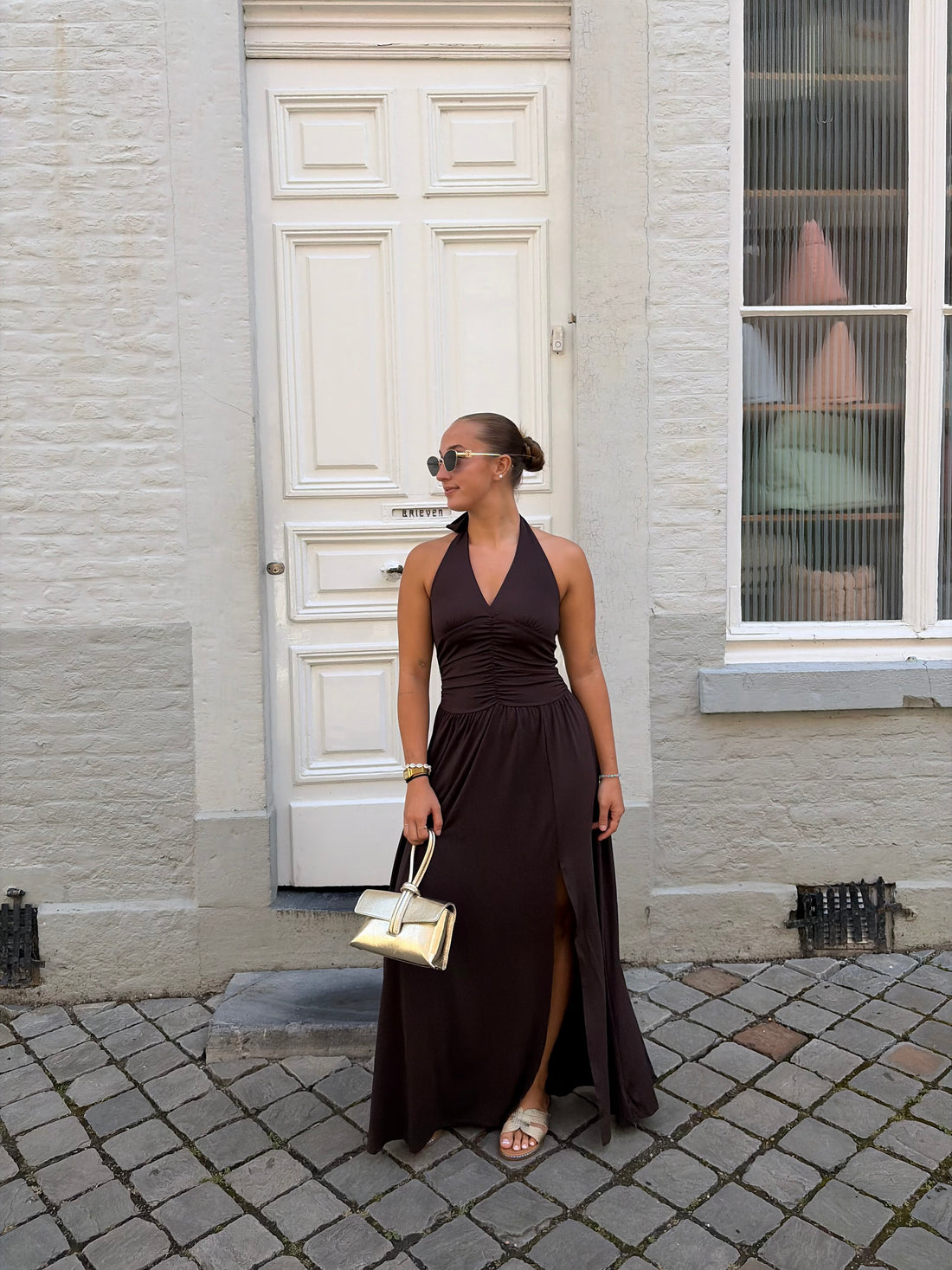 Halterdress | Bruin