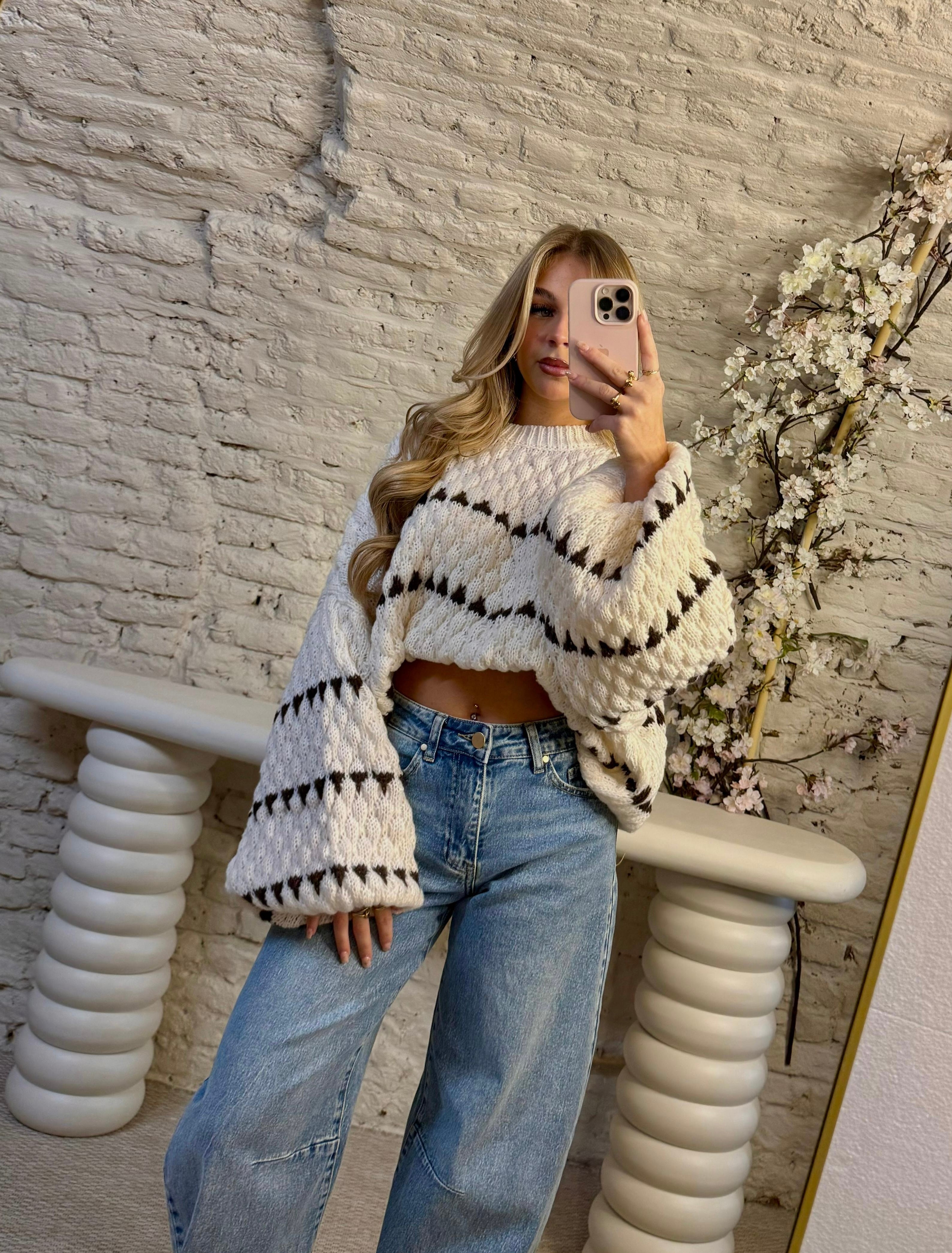 Knitted sweater | Beige