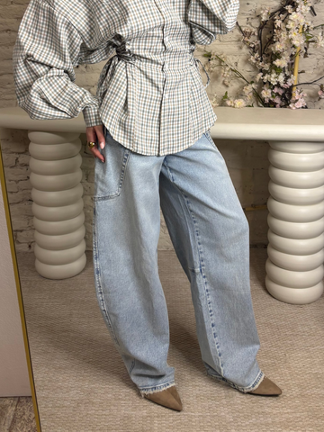 Cargo balloon Jeans | Light blue