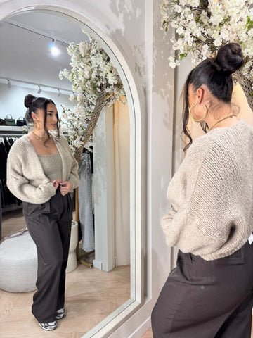 Knitted set | Top + vest